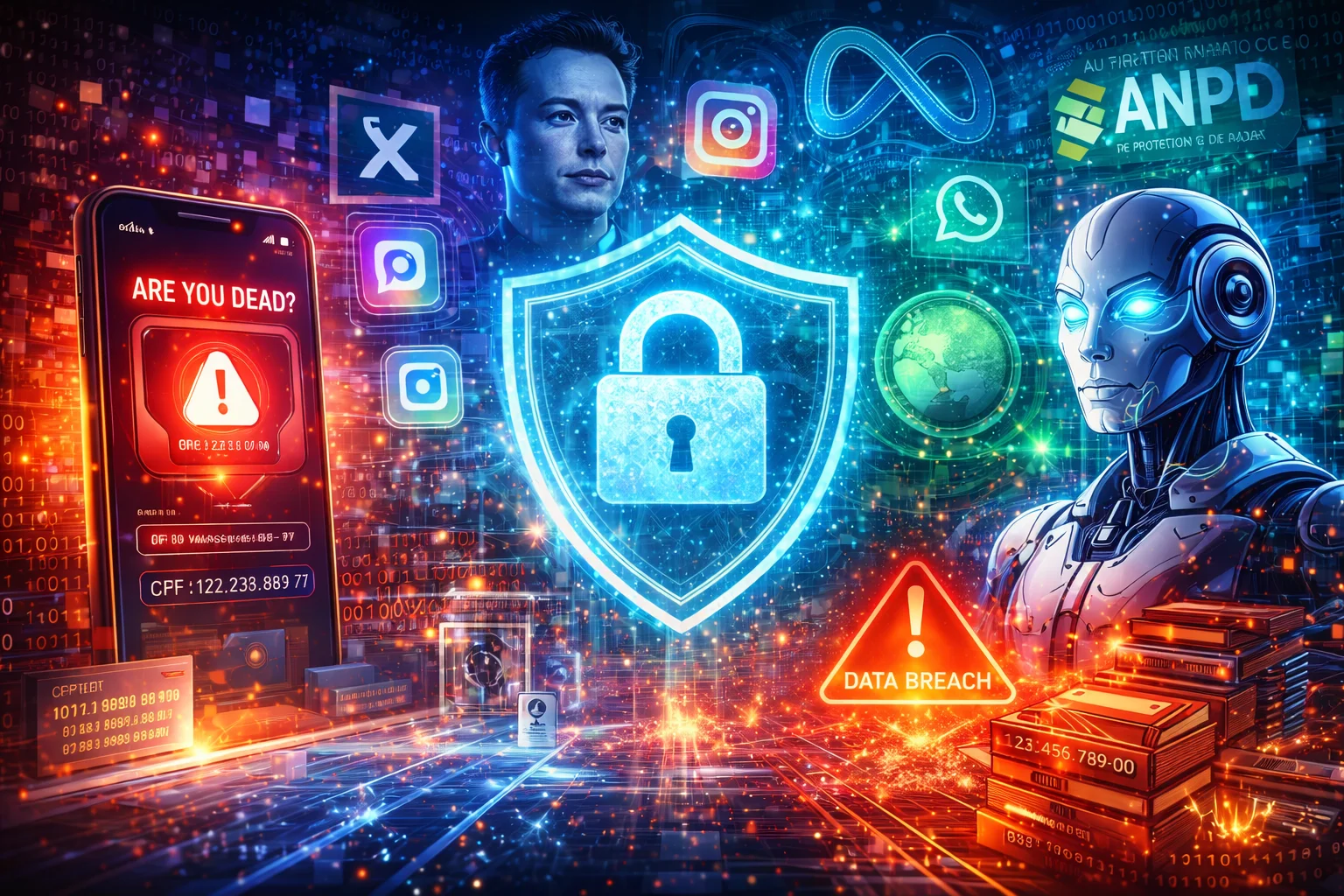 Imagem engloba todas as noticias de privacidade e proteção de dados da semana, DPO, entre outros.